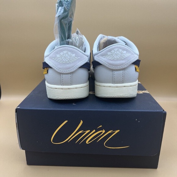 Jordan 1 Retro AJKO Low SP Union Sail Leather- Men’s 4 *NEW* - Picture 5 of 12